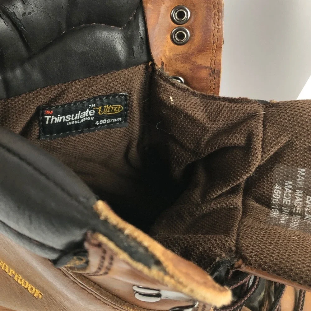 CHIPPEWA IQ Waterproof Insulated Leather Work‎ Boots Brown Men's 11 XW 55059
